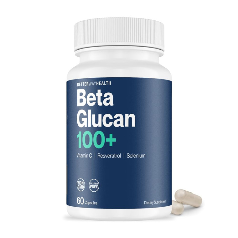 Better Way Health Advanced Immune Readiness  1,3/1,6 Beta Glucan with Vitamin C, Selenium & Resveratrol  Immune Support Supplement for NK Cells & P