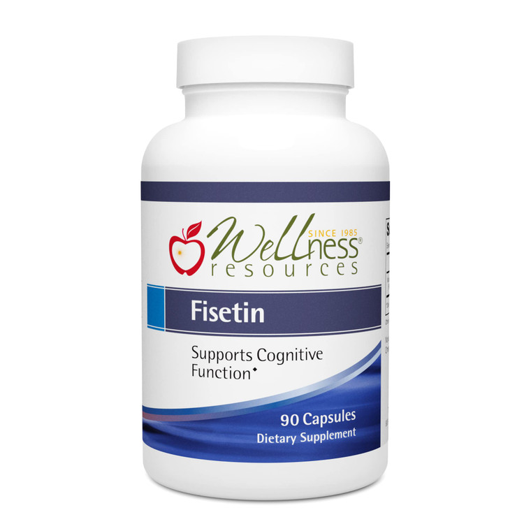 Wellness Resources Fisetin - Novusetin Fisetin Supplement for Longevity, Memory, Focus, Brain Health - Senolytic and Situin Activator - Gluten-Free,