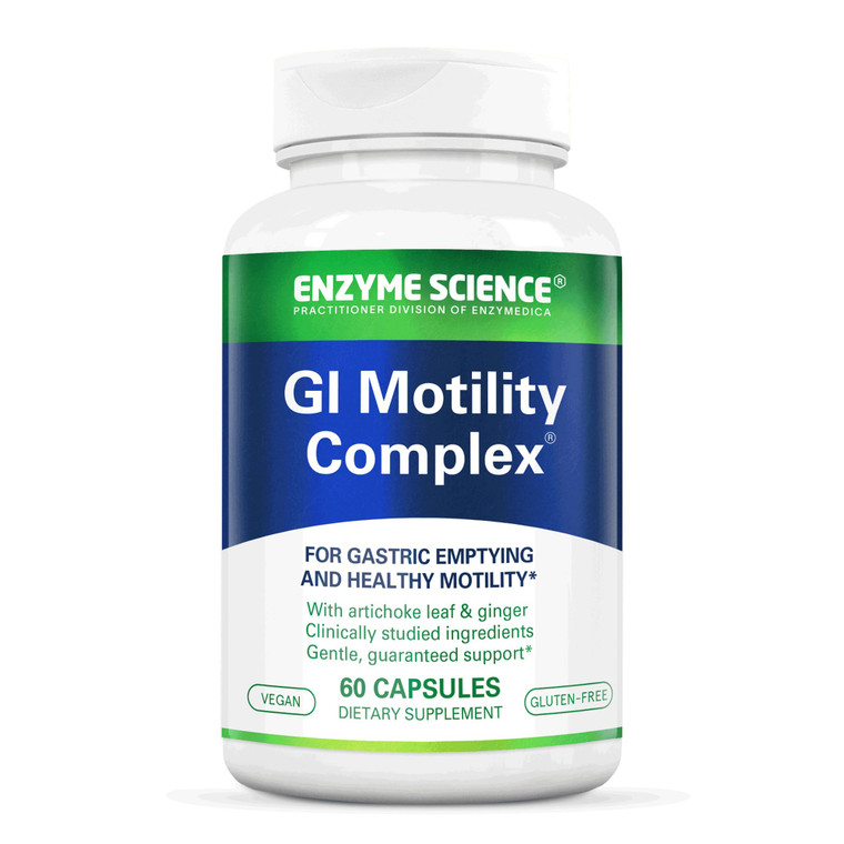 Enzyme Science GI Motility Complex, 60 Capsules  All Natural Digestive Enzyme Support  Gut Health Supplement Supports Gastrointestinal Motility an