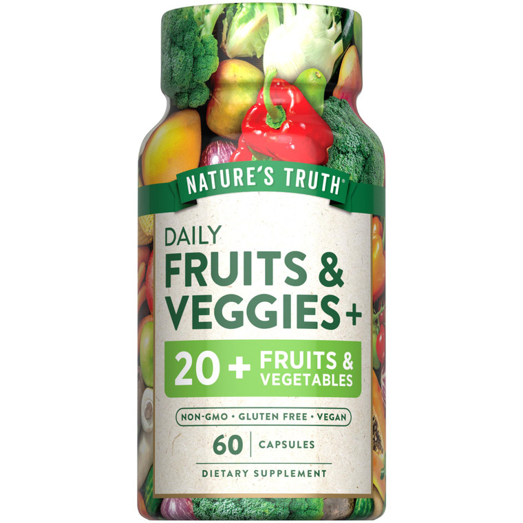 Nature's Truth Super Fruits & Veggies Capsules, 60 Count