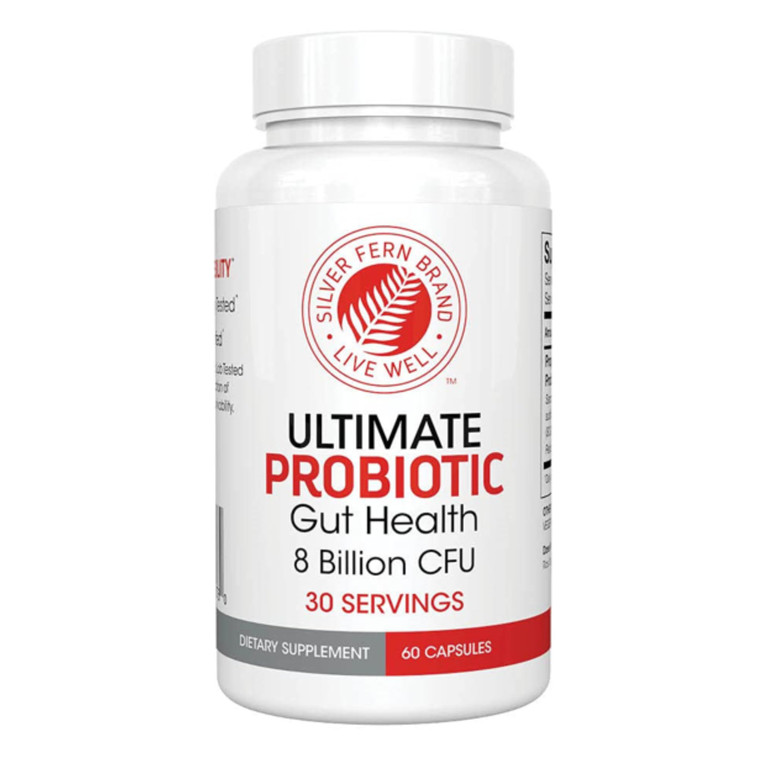 Silver Fern Brand Ultimate Probiotic - Probiotics for Women & Men - 8 Billion CFU Spore-Forming Gut Health Supplement - DNA Verified, Vegan, Shelf-St