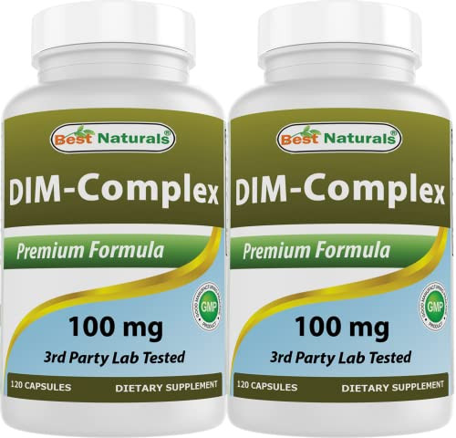 Best Naturals DIM Complex 100 mg 120 Capsules (120 Count (Pack of 2))