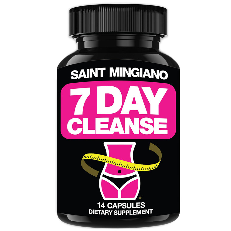 Saint Mingiano 7 Day Cleanse Program | Colon Detox with Natural Laxative for Constipation & Bloating | Extra-Strength Senna Leaf Supplements | Strong