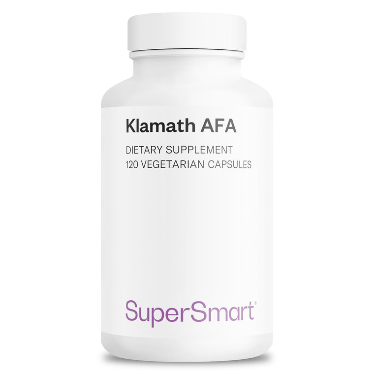Supersmart - AFA Extract 1000 mg per Day (Patented) - Aphanizomenon Flos-Aquae - Blue-Green Algae Supplement | Non-GMO & Gluten Free - 120 Vegetarian