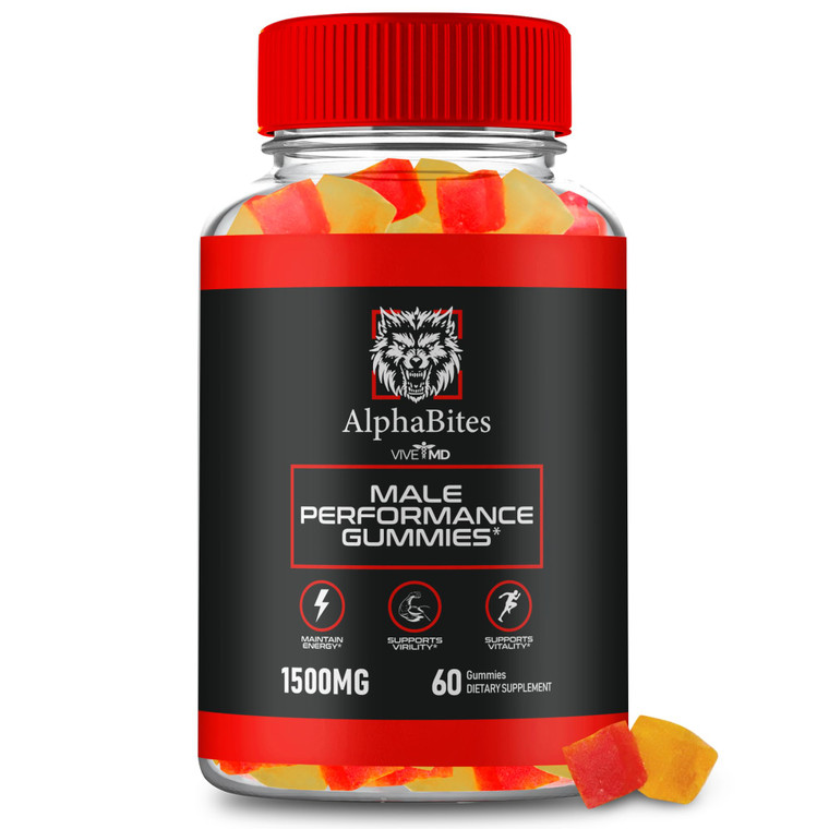 Alpha Bites Gummies, AlphaBites Advanced Formula Max Performance Gummies, All Natural Supplement Extra Strength, Alpha Bites Muscle Growth and Overal