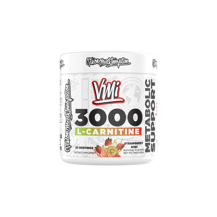 VMI Sports L-Carnitine 3000 Powder | 3000 mg L-Carnitine | Metabolic Support Maximum Absorption Formula | Great Taste for Men & Women | 30 Servings (
