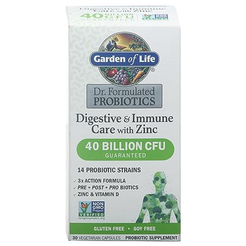 Garden of Life, DR. Formulated Probiotics Digestive & Immune Care with Zinc, 30 Count