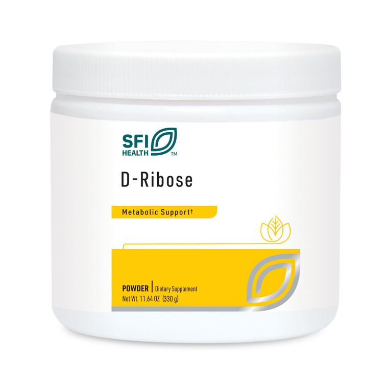 Klaire Labs SFI Health D-Ribose Powder - Energy Metabolism & Cardiovascular Support - Hypoallergenic D-Ribose Supplement with Natural, Mild Sweet Tas