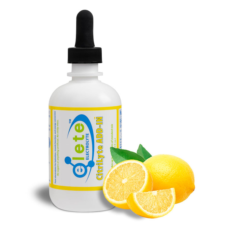 elete CitriLyte Electrolyte Add-in Hydration Drops | Sodium, Magnesium, Potassium & Trace Minerals | Slight Lemon Flavor, All Natural | Leg and Muscl