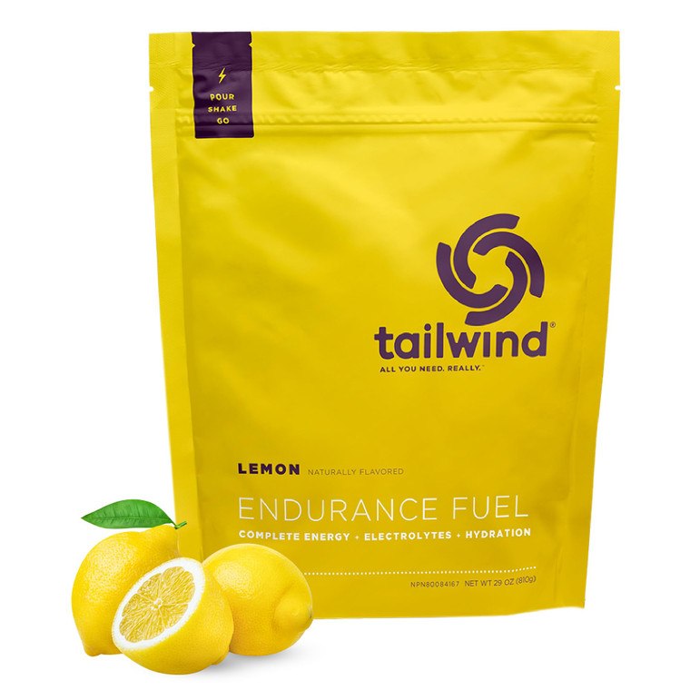 Tailwind Nutrition Endurance Fuel, Carbohydrate & Electrolyte Sports Drink Mix Powder, Gluten-Free, Vegan, Lemon, 30 Servings