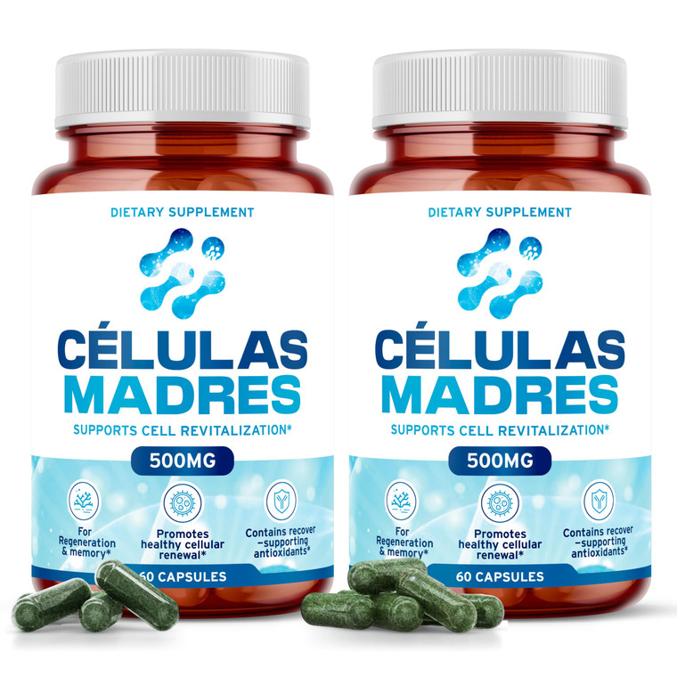 Stem Cell Supplements 500mg (120 Cap) Natural Anti-Aging & Longevity Support with Spirulina & Chlorella, Boost Cellular Renewal, Restore Youthful Ene