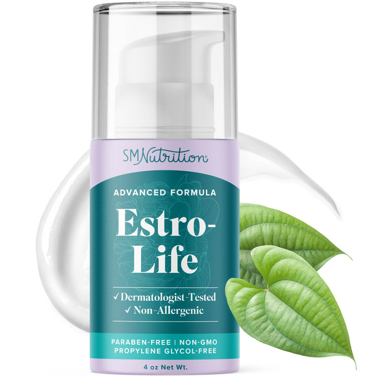 Advanced Estro-Life Balancing Skin Cream for Women | Cosmetic Skin Cream with Estriol, Wild Yam, Black Cohosh, Vitamin A, Black Currant Oil & Mangane