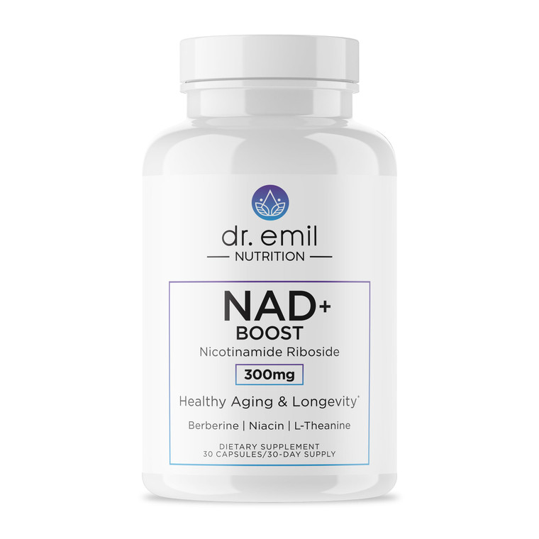 DR. EMIL NUTRITION NAD+ Boost - Nicotinamide Riboside Supplement for Longevity, Healthy Aging & Cellular Regeneration - NAD Supplement with with Berb