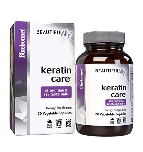 Bluebonnet Nutrition Beautiful Ally Keratin Care, Beauty Nutrient, Best for Hair, Strengthen and Revitalize Hair*, Non GMO, Gluten Free, Soy Free, Mi