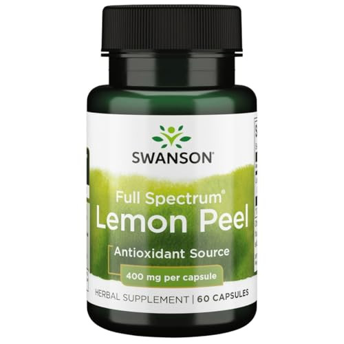 Swanson Full Spectrum Lemon Peel 400 Milligrams 60 Capsules