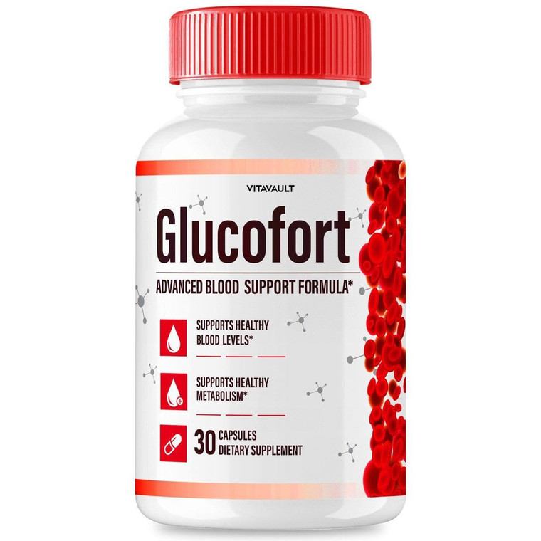 (1 Pack) Glucofort, Max Advanced Blood Support Formula Capsules