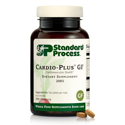 Standard Process Cardio-Plus GF - Supports Heart Health & Circulation - Cardiovascular Support with Vitamins B6, C & E - Includes Niacin & Selenium -