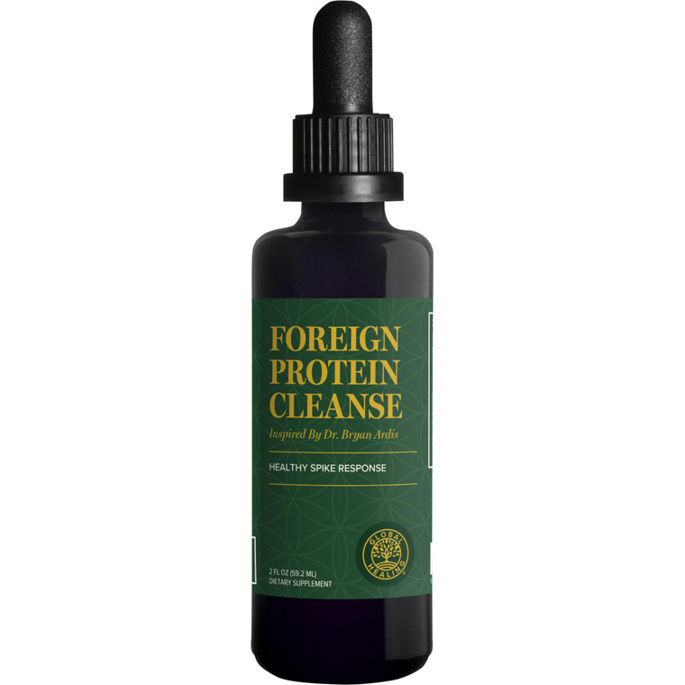 Global Healing Center - Foreign Protein Cleanse (Spike Protein Detox) - Support Formula with Wormwood - Helps Detox for Immune Support - 2 Fl Oz