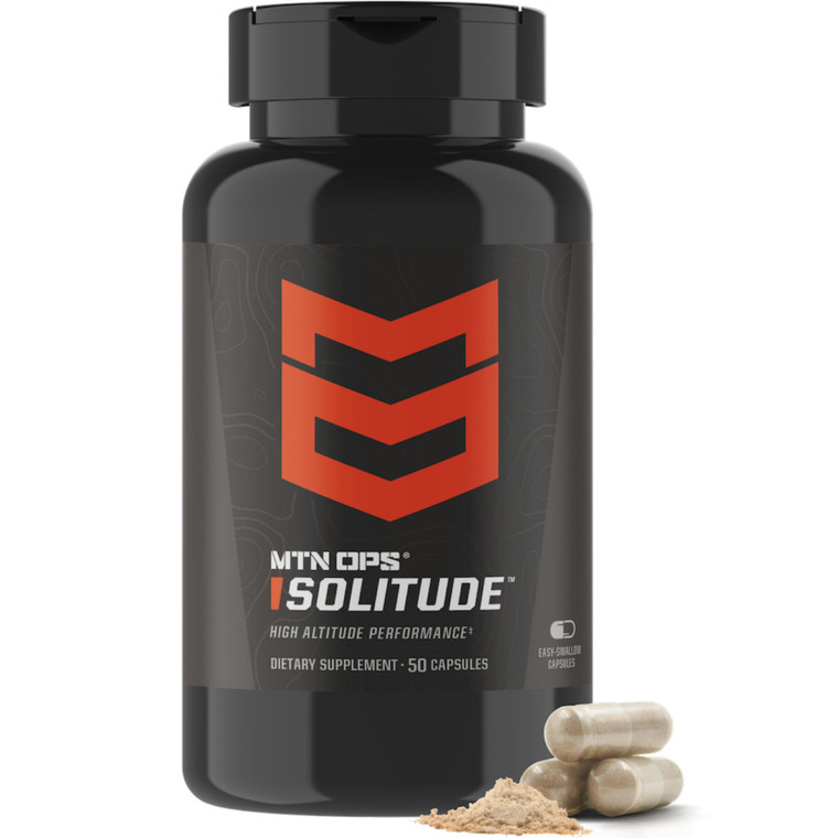 MTN OPS Solitude High-Altitude Performance, Adaptogenic Complex - Reishi Mushroom & Milk Thistle, Altitude Complex - Golden Root, Schisandra and Grap
