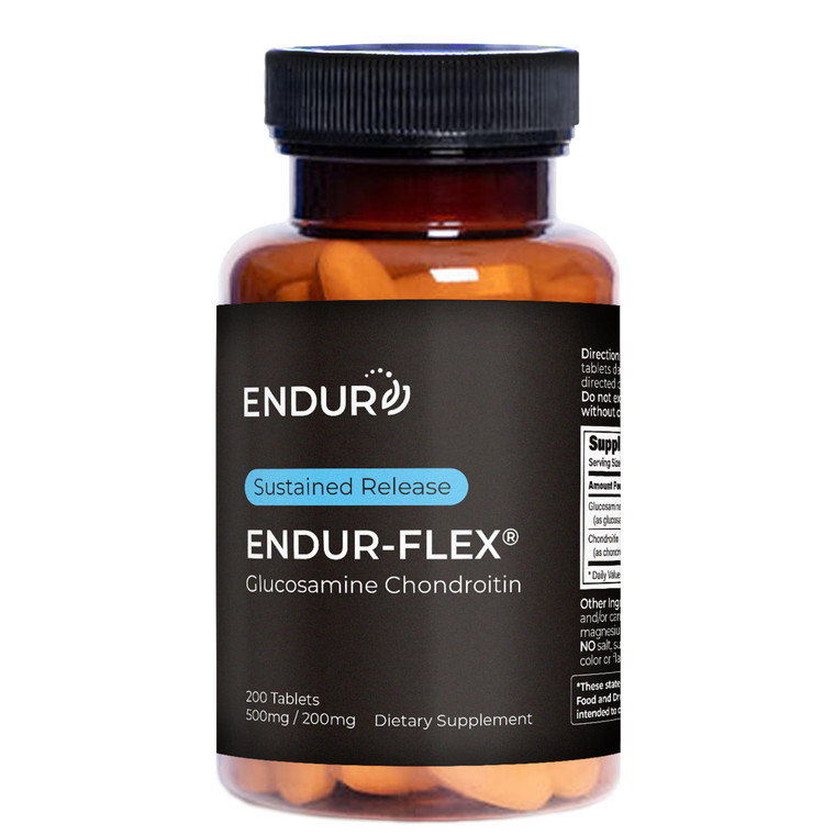 ENDUR-FLEX, Glucosamine Chondroitin Joint Support Supplement For Helping Preserve Your Active Mobility, Gluten Free, 500mg/200mg (200 Tablets)
