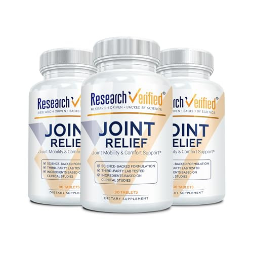 Research Verified Joint Support - Glucosamine, MSM, Turmeric, Boswellia, BioPerine - Vegan - 270 Capsules - 3 Month Supply