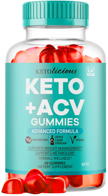 Ketolicious Keto ACV Gummies, Ketolicious Gummys Advanced Formula 1050MG, All Natural Premium Plus Apple Cider Vinegar Gummy Maximum Strength Gomitas