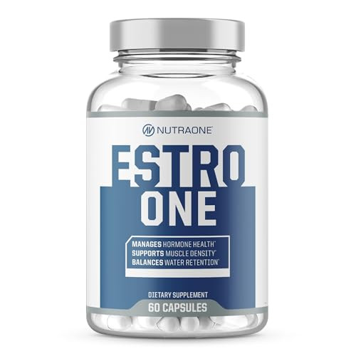 NutraOne EstroOne Hormone Support for Men Natural Strength, Mood, and Drive Support* (60 Capsules)
