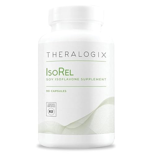 Theralogix IsoRel Whole Soybean Extract Supplement - 90-Day Supply - Menopause Support to Aid Hot Flashes - Prostate Health Support for Men - NSF Cer