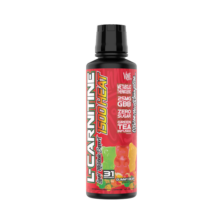 VMI Sports L-Carnitine 1500 Heat Liquid Enhanced Thermogenic | 1500 mg Carnitine | Maximum Absorption Formula | Great Taste for Men & Women | 31 Serv
