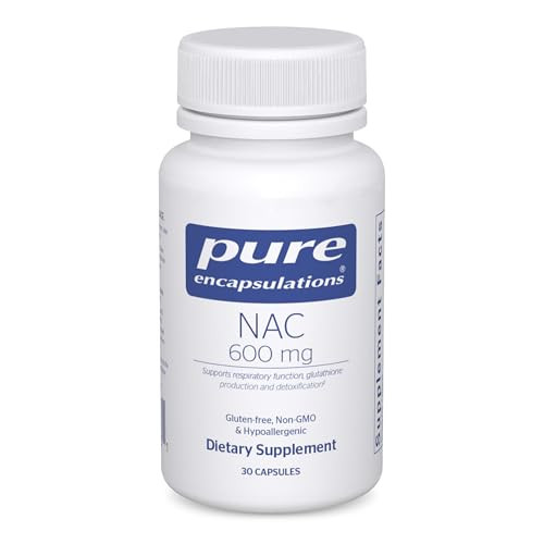 Pure Encapsulations NAC 600 mg - N-Acetyl Cysteine NAC Supplement for Lung Health & Immune Support, Liver Support & Antioxidants* - with Freeform N-A