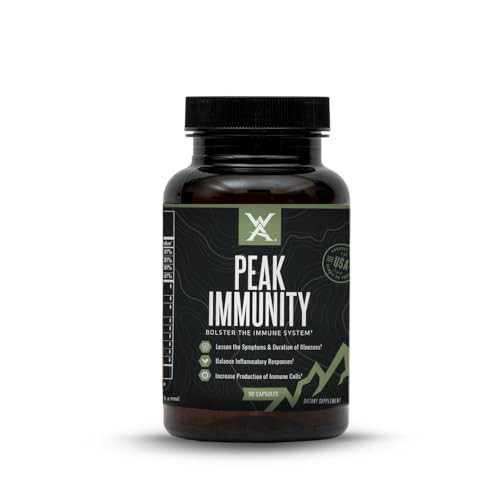 Wilderness Athlete - Peak Immunity | Vitamin D, Vitamin C, Zinc Supplements - Immune System Support - NAC Supplement - Quercetin, Elderberry, & Mushr
