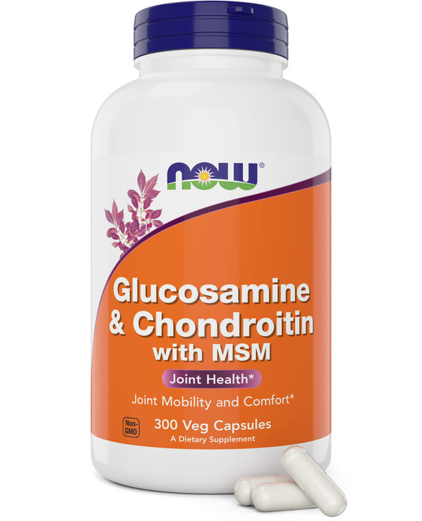 Now Glucosamine & Chondroitin with MSM, 300 Capsules