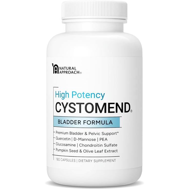 CystoMend Bladder & Pelvic Discomfort Formula (High Potency) - Supports Less Flares & Urgency* - Premium Bladder Support for Women & Men - USA Manufa