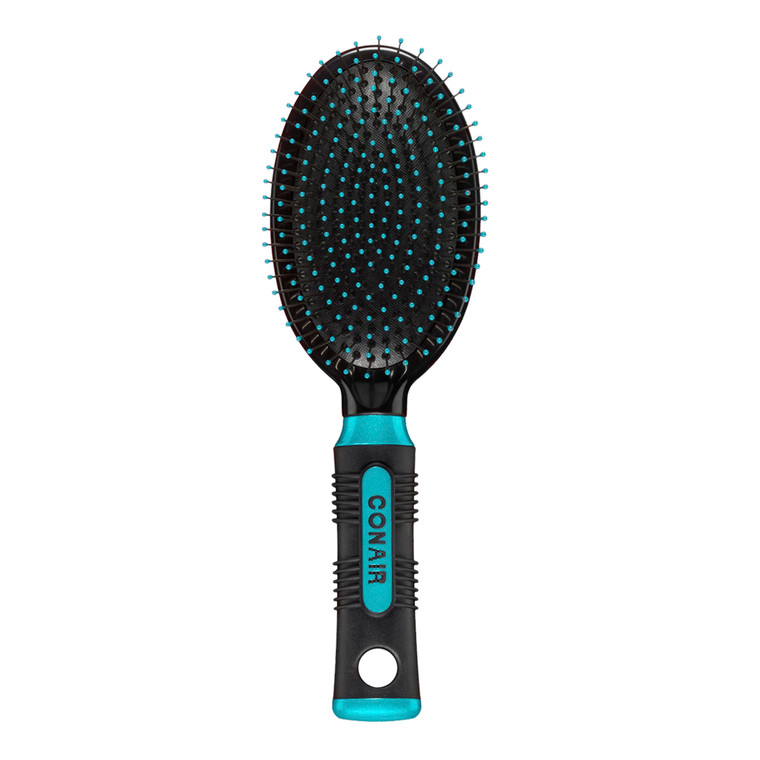 Conair Salon Results Hair Brush, Detangling Hair Brush for Men and Women, For All Hair Types, Metal Bristles and Cushion Base