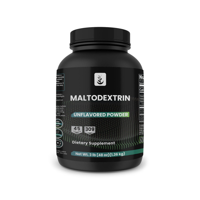 PURE ORIGINAL INGREDIENTS Maltodextrin, 3 lb, No Magnesium or Rice Fillers, Unflavored