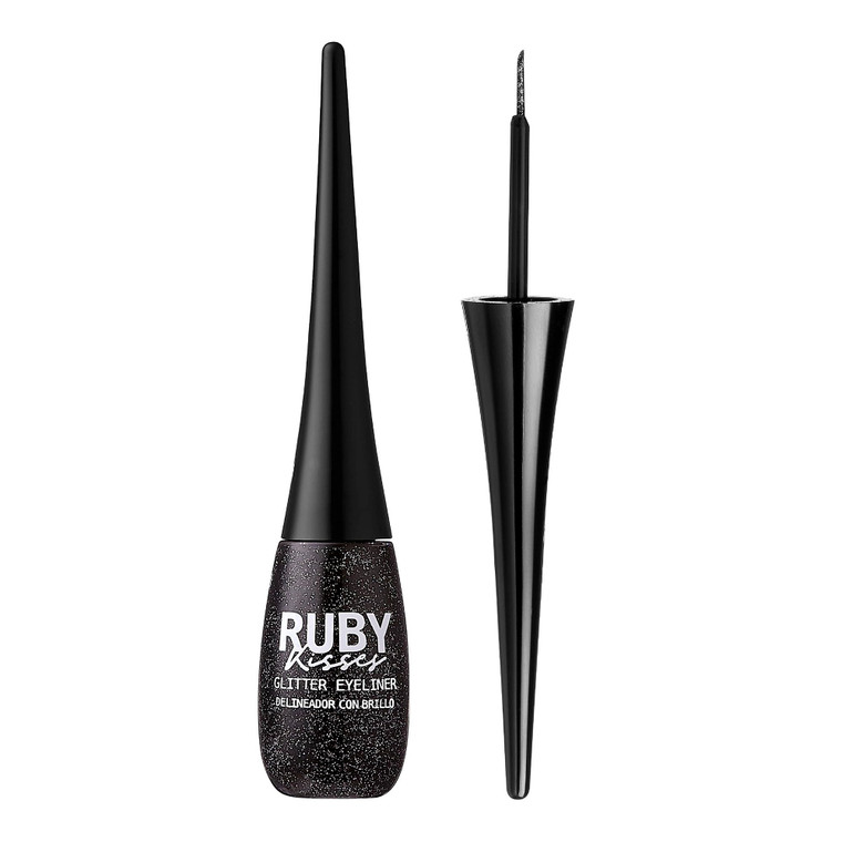 Ruby Kisses Eye Bling Glitter Eyeliner, Glitz N' Black