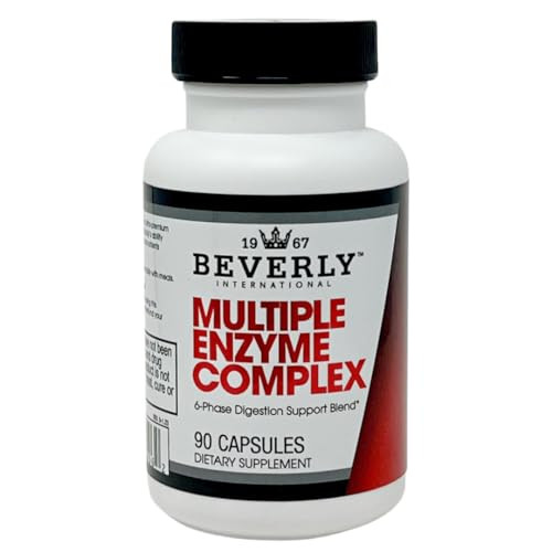 Beverly International (MEC Multiple Enzyme Complex, 90 Capsules. an Ultra-Premium Digestive Aid Helping Bodybuilders, Athletes and Fitness Enthusiast