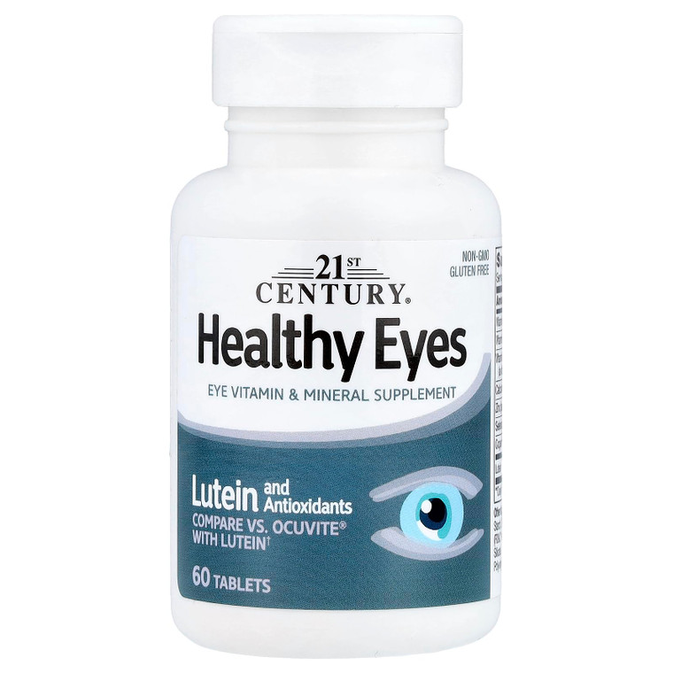 21st Century Healthy Eyes with Lutein Tablets, 60 Count, White (27452)