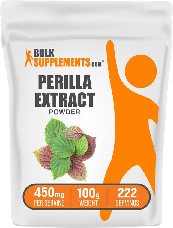 BulkSupplements.com Perilla Extract Powder - Perilla Frutescens Supplement, Herbal Supplement - Vegan & Gluten Free, 450mg per Serving, 100g (3.5 oz)