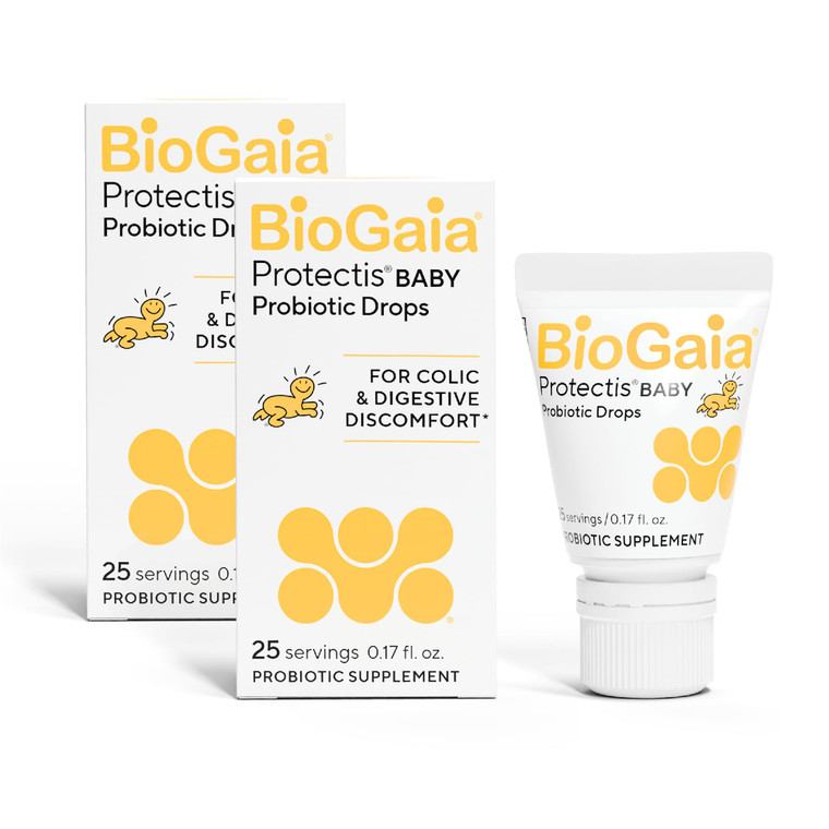BioGaia Protectis Baby Probiotic Drops | Baby Essentials for Colic & Gas Relief | Safe for Newborns | Ease Crying, Fussing, Colic, Gas, Spit-ups & Co