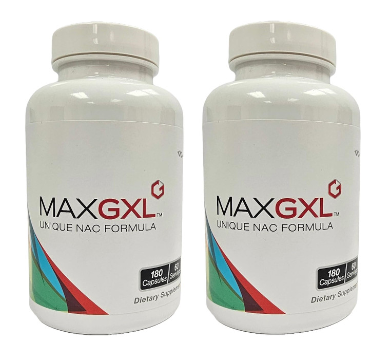 Max GXL, Unique NAC Formula, 180 Vegetable Capsules, 30 Servings (Pack of 2)