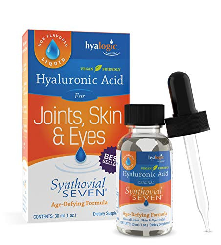 Hyalogic Synthovial Seven Hyaluronic Acid Liquid - HA Support - Vegan - 1 oz