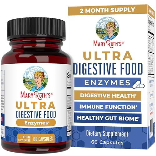 MaryRuth Organics Ultra Digestive Enzymes Capsules | Up to 2 Month Supply | Supplement for Gut Health Support | Digestion & Immune Support with Amyla