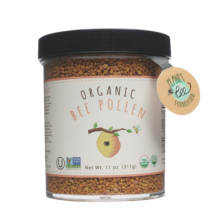 Greenbow Organic Bee Pollen - 100% USDA Certified Organic, Non-GMO, Halal, Kosher Certified, Pure & Natural Bee Pollen - Superfood Packed with Protei