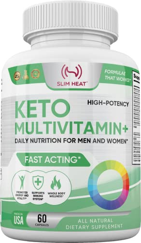 Keto Multivitamin for Women and Men - 35 Potent, Pure Ingredients - Vitamin C, Vitamin D, Vitamin A, Vitamin E and Zinc for Immune Support - Non GMO,