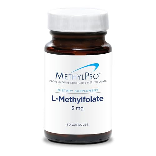 MethylPro L-Methylfolate 5 mg - Supports a Healthy Mindset - Active Folate for Methylation Support & Biochemical Reactions - Highly Bioavailable - Fl