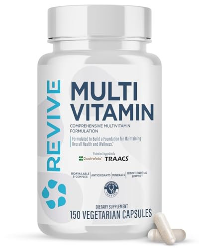 Revive MD Multi-Vitamin Supplement for Men & Women  Daily Multivitamin Supports Energy, Immunity & Overall Health with Essential Vitamins, NAC, Zinc