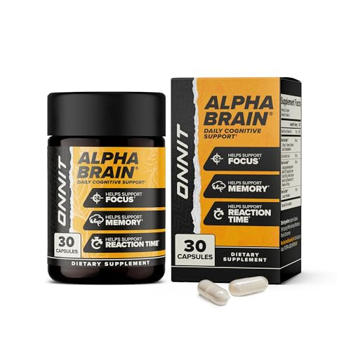 ONNIT Alpha Brain Nootropic Brain Supplement for Men and Women, IGEN Non-GMO Tested, Memory, Mental Clarity, Cognitive Support and Focus Capsules wit