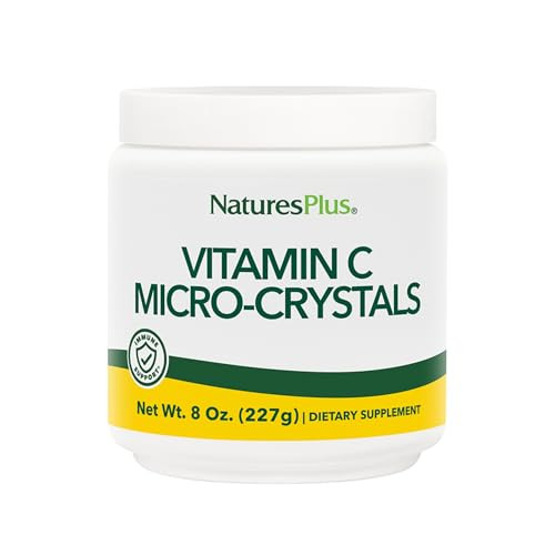 NaturesPlus Vitamin C Micro-Crystals - 8 oz, Pack of 2 - Antioxidant - Supports Immune Health & Overall Well-Being - Vegan, Gluten Free - Approx. 90