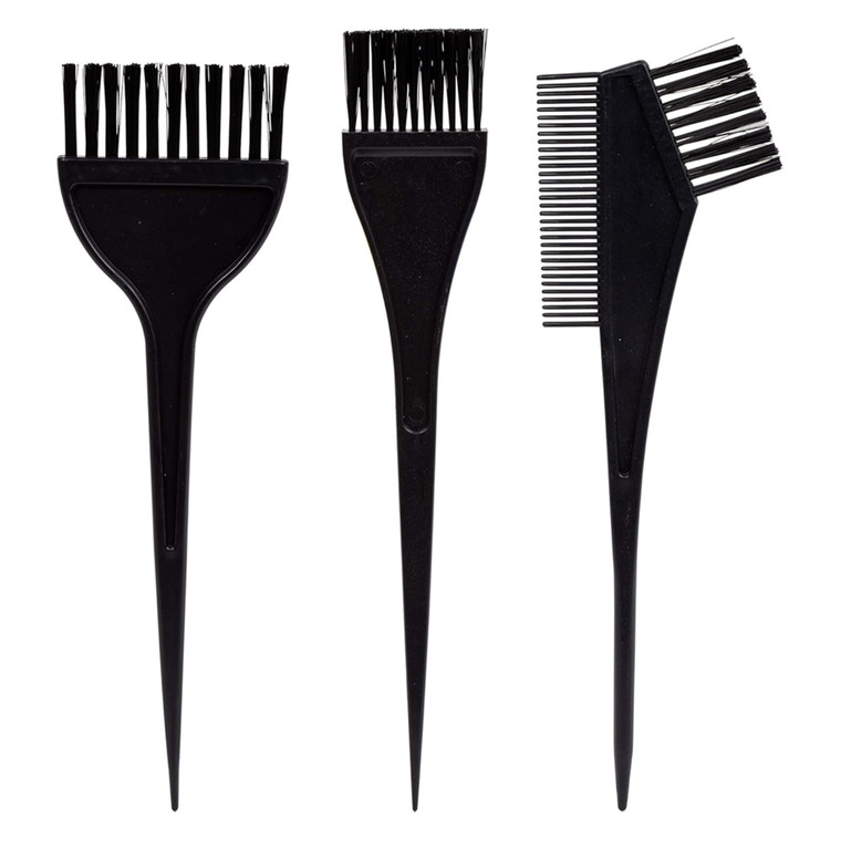 Bodico 3-pc Hair Coloring Brushes, Black